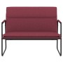 Banco de tela rojo tinto 100x64x80 cm en Bancos | Comprar online en Foru.es