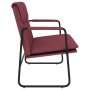 Banco de tela rojo tinto 100x64x80 cm en Bancos | Comprar online en Foru.es