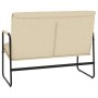 Banco de tela color crema 100x64x80 cm en Bancos | Comprar online en Foru.es