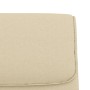Banco de tela color crema 100x64x80 cm en Bancos | Comprar online en Foru.es