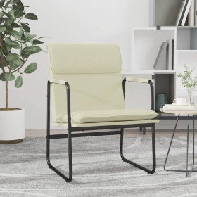 Sillón de relax cuero sintético color crema 55x64x80 cm en Sillones | Comprar online en Foru.es