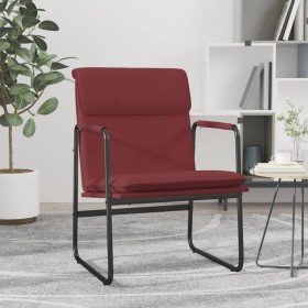 Sillón de relax cuero sintético rojo tinto 55x64x80 cm en Sillones | Comprar online en Foru.es