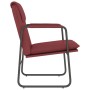Sillón de relax cuero sintético rojo tinto 55x64x80 cm en Sillones | Comprar online en Foru.es
