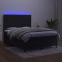 Cama box spring colchón y LED terciopelo negro 140x190 cm de vidaXL, Camas y somieres - Ref: Foro24-3136121, Precio: 457,53 €...