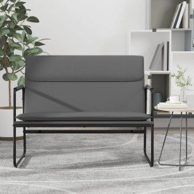 Banco de cuero sintético gris 100x64x80 cm en Bancos | Comprar online en Foru.es