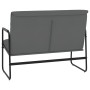 Banco de cuero sintético gris 100x64x80 cm en Bancos | Comprar online en Foru.es
