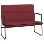 Banco de cuero sintético rojo tinto 100x64x80 cm en Bancos | Comprar online en Foru.es