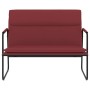 Banco de cuero sintético rojo tinto 100x64x80 cm en Bancos | Comprar online en Foru.es