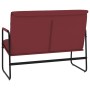 Banco de cuero sintético rojo tinto 100x64x80 cm en Bancos | Comprar online en Foru.es