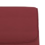 Banco de cuero sintético rojo tinto 100x64x80 cm en Bancos | Comprar online en Foru.es