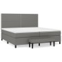 Cama box spring con colchón tela gris oscuro 200x200 cm de vidaXL, Camas y somieres - Ref: Foro24-3136542, Precio: 722,98 €, ...