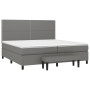 Cama box spring con colchón tela gris oscuro 200x200 cm de vidaXL, Camas y somieres - Ref: Foro24-3136542, Precio: 722,98 €, ...