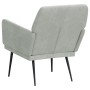 Sillón de terciopelo gris claro 62x79x79 cm en Sillones | Comprar online en Foru.es