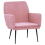 Sillón de terciopelo rosa 62x79x79 cm en Sillones | Comprar online en Foru.es