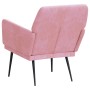 Sillón de terciopelo rosa 62x79x79 cm en Sillones | Comprar online en Foru.es