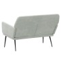 Banco de terciopelo gris claro 108x79x79 cm en Bancos | Comprar online en Foru.es