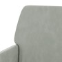 Banco de terciopelo gris claro 108x79x79 cm en Bancos | Comprar online en Foru.es