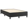 Box spring bed with mattress and LED black synthetic leather 120x200 cm by vidaXL, Beds and slatted bases - Ref: Foro24-31358...