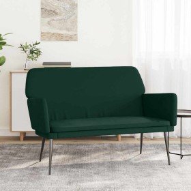 Banco de terciopelo verde oscuro 108x79x79 cm en Bancos | Comprar online en Foru.es