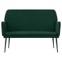 Banco de terciopelo verde oscuro 108x79x79 cm en Bancos | Comprar online en Foru.es