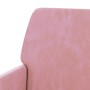 Banco de terciopelo rosa 108x79x79 cm en Bancos | Comprar online en Foru.es