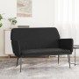 Banco de terciopelo negro 108x79x79 cm en Bancos | Comprar online en Foru.es