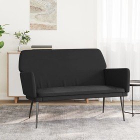 Banco de terciopelo negro 108x79x79 cm en Bancos | Comprar online en Foru.es