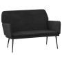Banco de terciopelo negro 108x79x79 cm en Bancos | Comprar online en Foru.es
