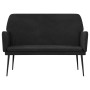 Banco de terciopelo negro 108x79x79 cm en Bancos | Comprar online en Foru.es
