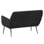 Banco de terciopelo negro 108x79x79 cm en Bancos | Comprar online en Foru.es