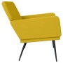 Banco de terciopelo amarillo 108x79x79 cm en Bancos | Comprar online en Foru.es