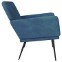 Banco de terciopelo azul 108x79x79 cm en Bancos | Comprar online en Foru.es
