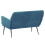 Banco de terciopelo azul 108x79x79 cm en Bancos | Comprar online en Foru.es
