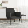 Sillón de cuero sintético negro 61x78x80 cm en Sillones | Comprar online en Foru.es