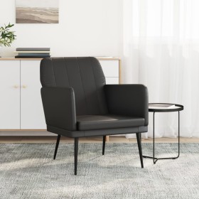 Sillón de cuero sintético negro 61x78x80 cm en Sillones | Comprar online en Foru.es