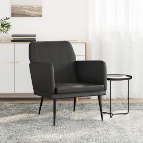 Sillón de cuero sintético negro 61x78x80 cm en Sillones | Comprar online en Foru.es