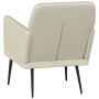 Sillón de cuero sintético color crema 61x78x80 cm en Sillones | Comprar online en Foru.es