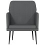 Sillón de cuero sintético color gris 61x78x80 cm en Sillones | Comprar online en Foru.es