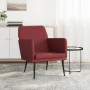 Sillón de cuero sintético rojo tinto 61x78x80 cm en Sillones | Comprar online en Foru.es