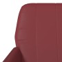 Sillón de cuero sintético rojo tinto 61x78x80 cm en Sillones | Comprar online en Foru.es