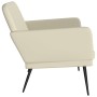 Banco de cuero sintético color crema 107x80x81 cm en Bancos | Comprar online en Foru.es