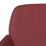 Banco de cuero sintético rojo tinto 107x80x81 cm en Bancos | Comprar online en Foru.es