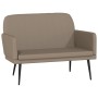 Banco de cuero sintético color capuchino 107x80x81 cm en Bancos | Comprar online en Foru.es