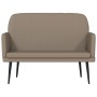 Banco de cuero sintético color capuchino 107x80x81 cm en Bancos | Comprar online en Foru.es