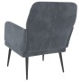 Sillón de terciopelo gris oscuro 62x79x79 cm en Sillones | Comprar online en Foru.es