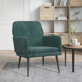 Sillón de terciopelo verde oscuro 62x79x79 cm en Sillones | Comprar online en Foru.es