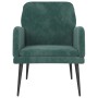 Sillón de terciopelo verde oscuro 62x79x79 cm en Sillones | Comprar online en Foru.es