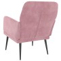 Sillón de terciopelo rosa 62x79x79 cm en Sillones | Comprar online en Foru.es