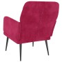 Sillón de terciopelo rojo tinto 62x79x79 cm en Sillones | Comprar online en Foru.es