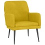 Sillón de terciopelo amarillo 62x79x79 cm en Sillones | Comprar online en Foru.es
